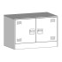 Mueble para TV de acero amarillo mostaza 67x39x44