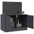 Mueble para TV de acero gris antracita 67x39x44