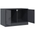 Mueble para TV de acero gris antracita 67x39x44