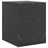 Mesita de noche acero negra 34,5x39x44
