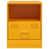 Mesitas de noche 2 uds acero amarillo mostaza 34,5x39x44