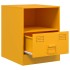 Mesitas de noche 2 uds acero amarillo mostaza 34,5x39x44