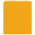Mesitas de noche 2 uds acero amarillo mostaza 34,5x39x44