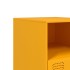 Mesitas de noche 2 uds acero amarillo mostaza 34,5x39x44