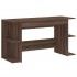 Escritorio madera de ingeniería roble marrón 140x50x75