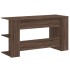 Escritorio madera de ingeniería roble marrón 140x50x75