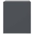 Mesita de noche acero gris antracita 34,5x39x44