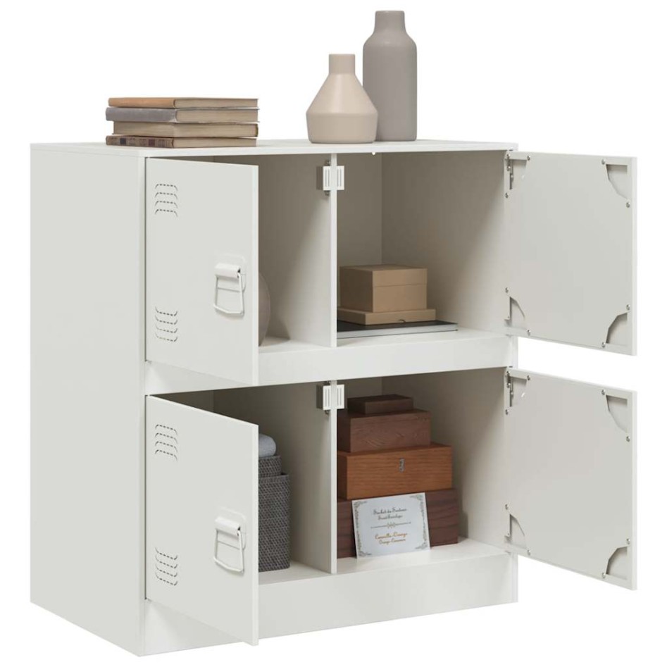 Aparador de acero blanco 67x39x73