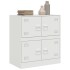 Aparador de acero blanco 67x39x73