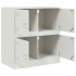 Aparador de acero blanco 67x39x73