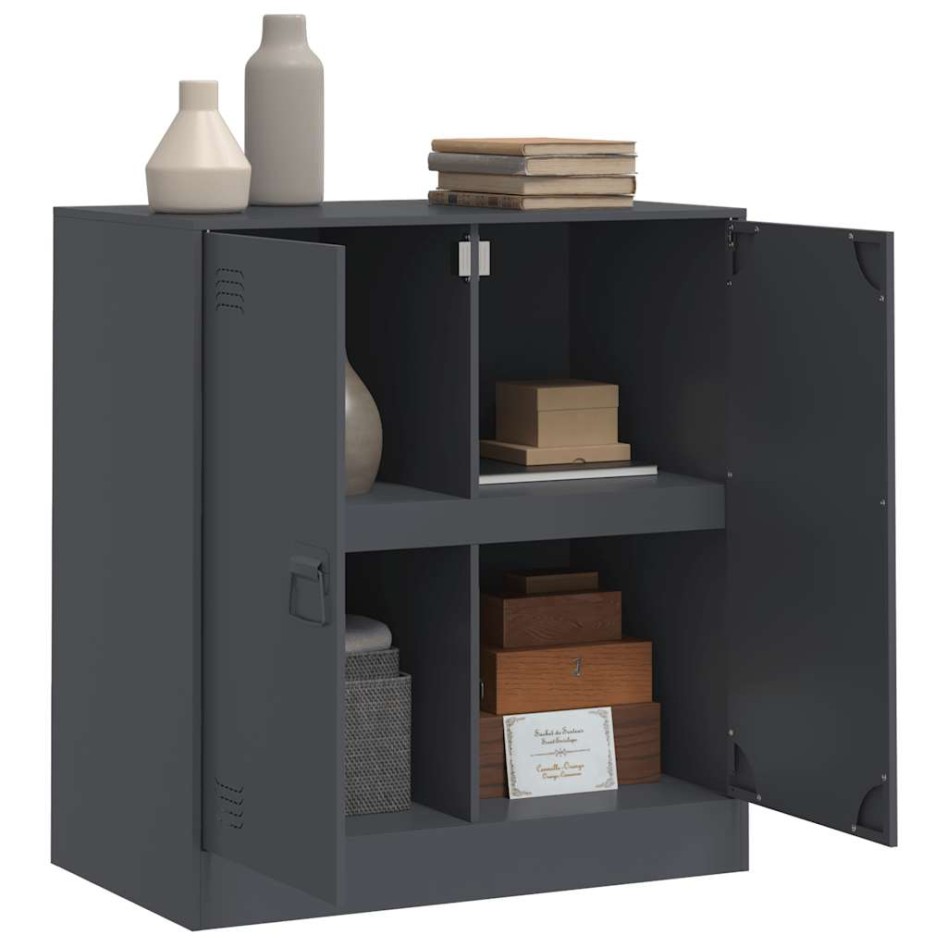 Aparador de acero antracita 67x39x73