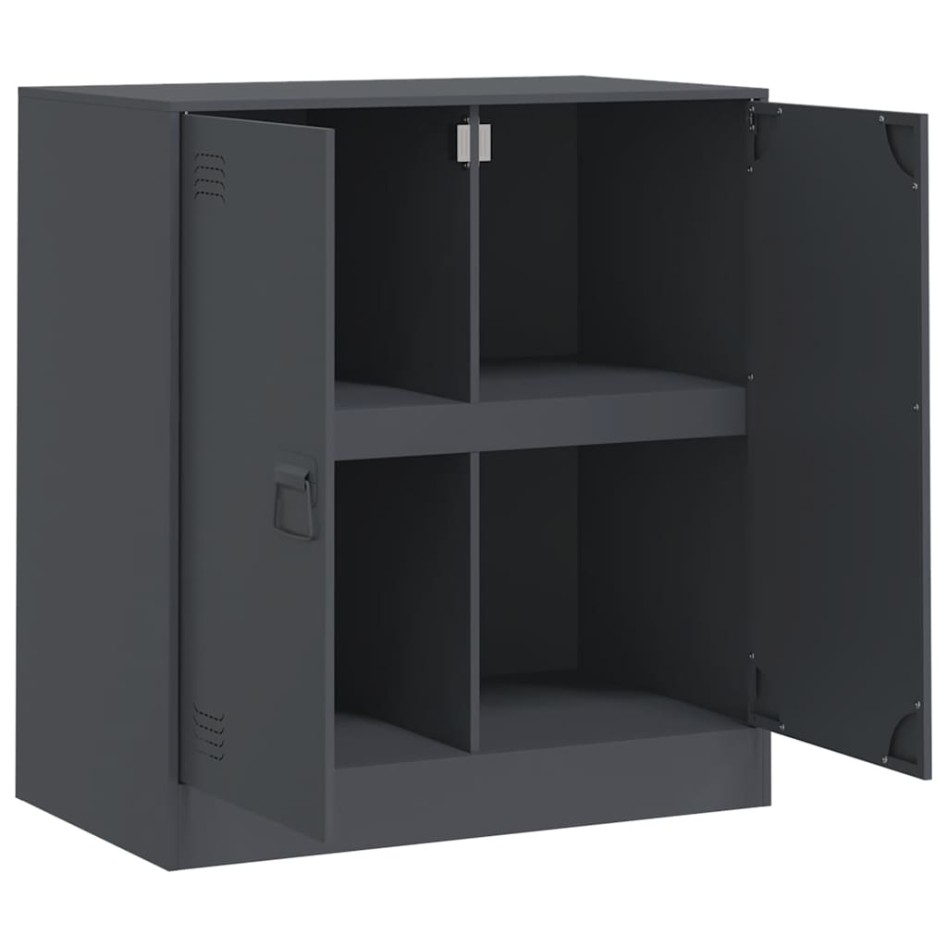 Aparador de acero antracita 67x39x73