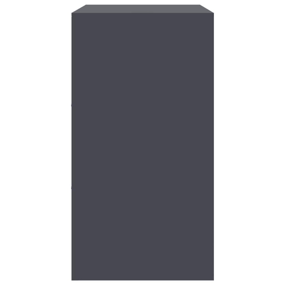 Aparador de acero antracita 67x39x73