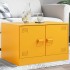 Mesa de centro de acero amarillo mostaza 67x50x44