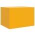 Mesa de centro de acero amarillo mostaza 67x50x44