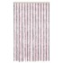 Cortina antimoscas chenilla gris plateado y rosa 118x220
