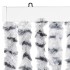 Cortina antimoscas chenilla gris claro y gris oscuro 118x220