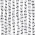 Cortina antimoscas chenilla gris claro y gris oscuro 118x220