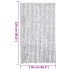 Cortina antimoscas chenilla gris claro y gris oscuro 118x220