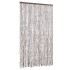 Cortina antimoscas chenilla beige y blanco 118x220