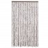 Cortina antimoscas chenilla beige y blanco 118x220