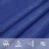 Toldo de vela cuadrado HDPE azul 160 g/m² 6x6