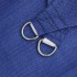 Toldo de vela cuadrado HDPE azul 160 g/m² 6x6