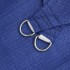 Toldo de vela rectangular HDPE azul 160 g/m² 4x7