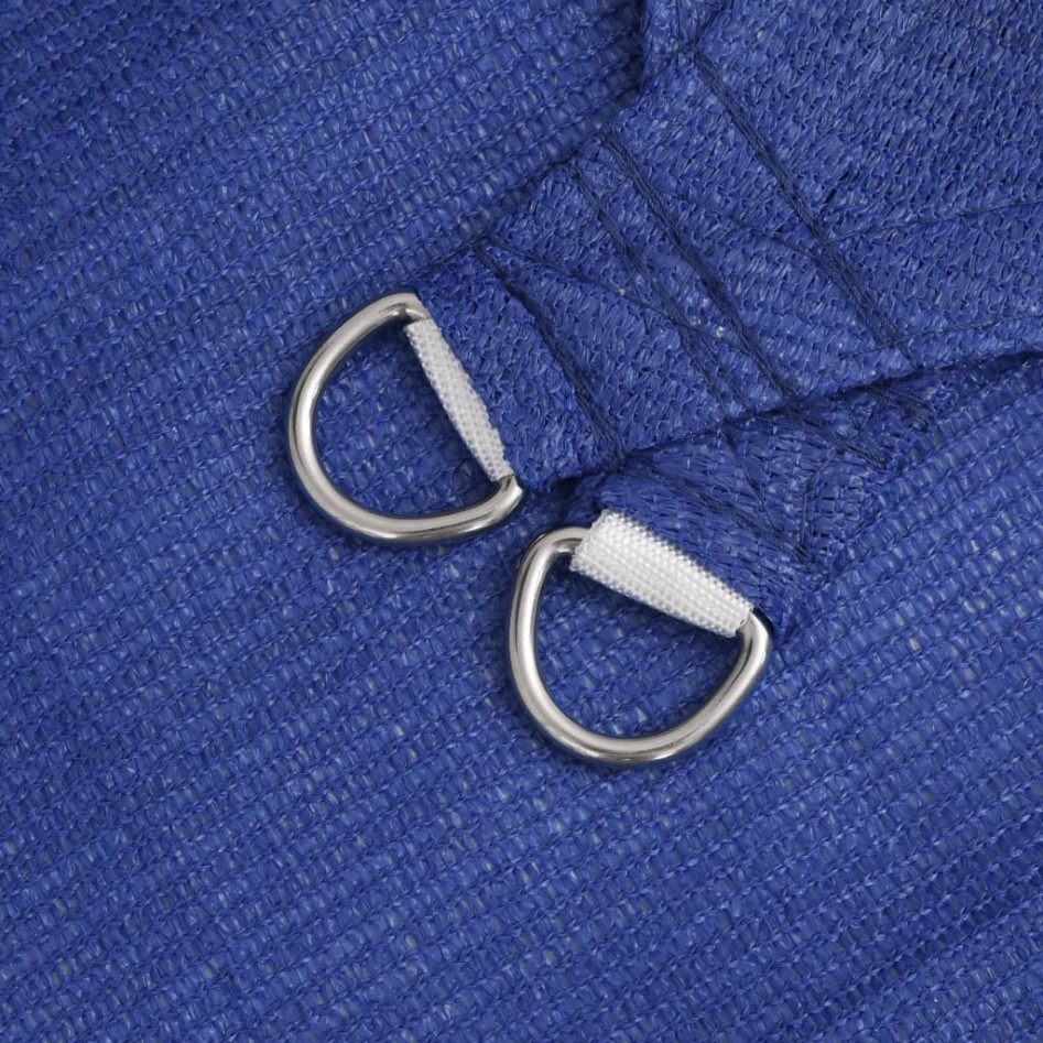 Toldo de vela rectangular HDPE azul 160 g/m² 4x7