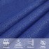 Toldo de vela rectangular HDPE azul 160 g/m² 4x7