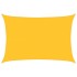 Toldo de vela rectangular HDPE amarillo 160 g/m² 5x6