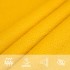 Toldo de vela rectangular HDPE amarillo 160 g/m² 5x6