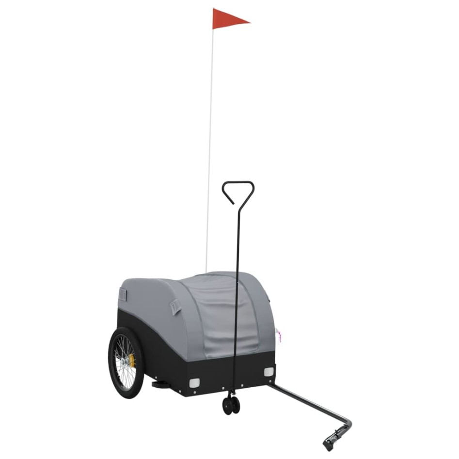 Remolque para bicicleta hierro negro y gris 30