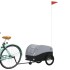 Remolque para bicicleta hierro negro y gris 30