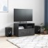 Mueble para TV de acero negro 67x39x44