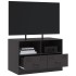 Mueble para TV de acero negro 67x39x44