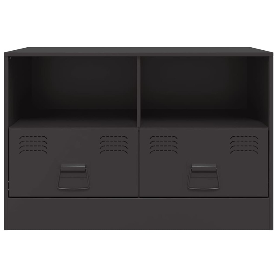Mueble para TV de acero negro 67x39x44