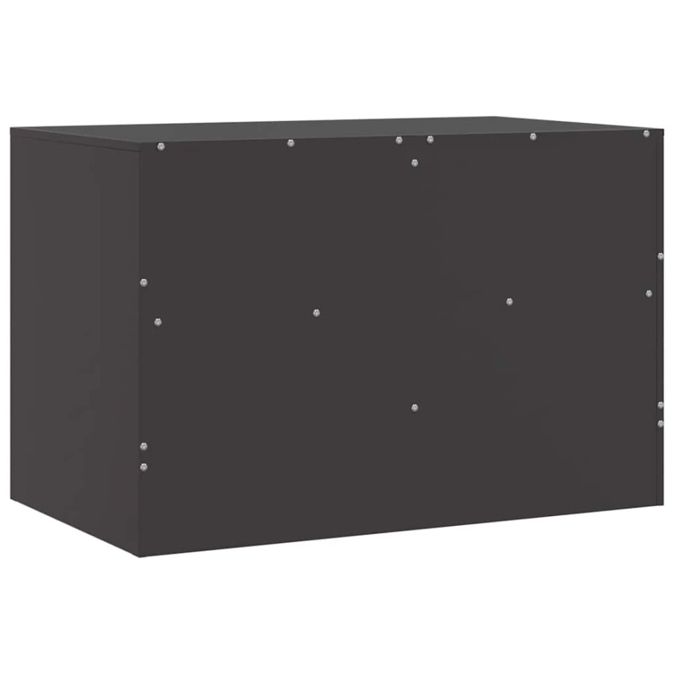 Mueble para TV de acero negro 67x39x44