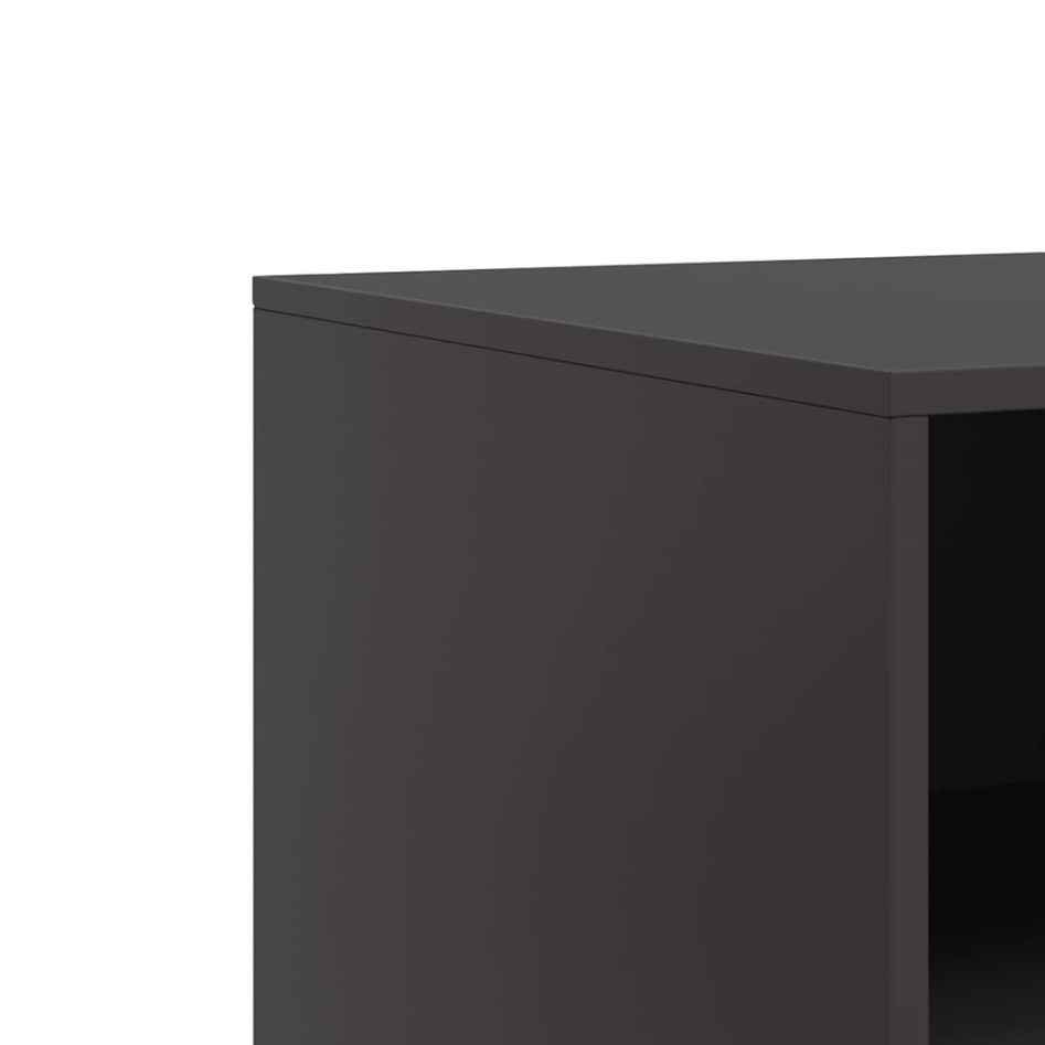 Mueble para TV de acero negro 67x39x44