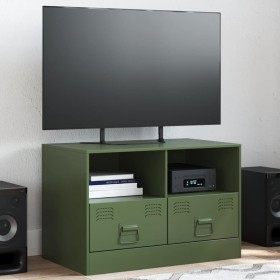 Mueble para TV de acero verde oliva 67x39x44