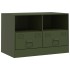 Mueble para TV de acero verde oliva 67x39x44