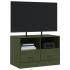 Mueble para TV de acero verde oliva 67x39x44