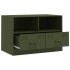 Mueble para TV de acero verde oliva 67x39x44