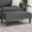 Reposapiés de tela gris oscuro 77x55x31 cm