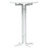 Mesa alta de comedor madera ingeniería y acero blanco