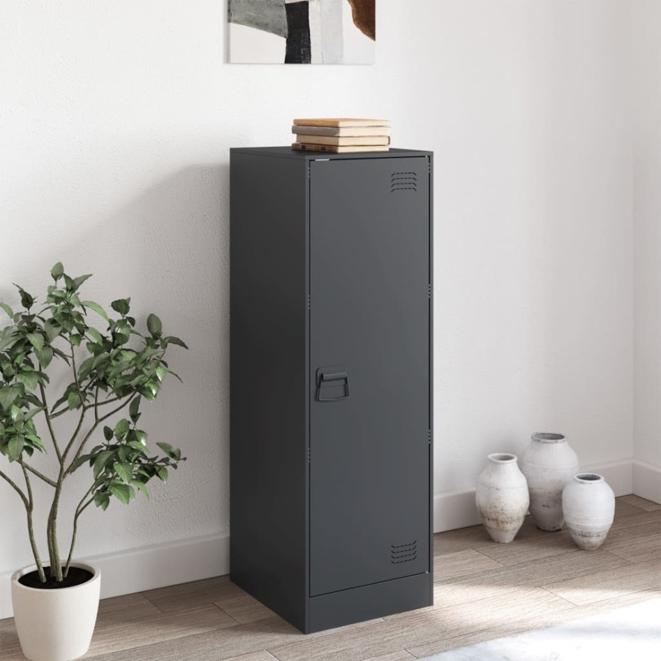 Aparador de acero gris antracita 34,5x39x107