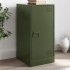 Aparador de acero verde oliva 34,5x39x73