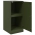 Aparador de acero verde oliva 34,5x39x73