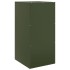 Aparador de acero verde oliva 34,5x39x73