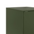 Aparador de acero verde oliva 34,5x39x73